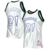 Kevin Garnett Minnesota Timberwolves 1997/98 Hardwood Classics 75th Anniversary Swingman Jersey Platinum Prime