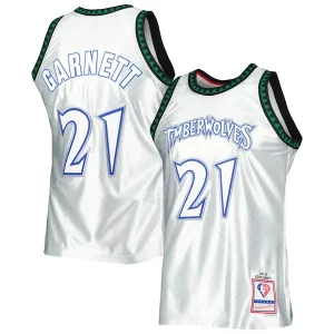 Kevin Garnett Minnesota Timberwolves 1997/98 Hardwood Classics 75th Anniversary Swingman Jersey Platinum Prime