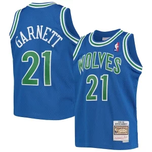 Kevin Garnett Minnesota Timberwolves Youth 1995 96 Hardwood Classics Swingman Haut de gamme Jersey Blue