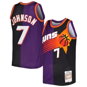 Kevin Élégant Johnson Phoenix Suns Hardwood Classics 1996/97 Split Swingman Jersey Purple/Black