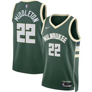 Khris Middleton Milwaukee Bucks Nike Unisex Swingman Jersey Icon Splendide Edition Hunter Green