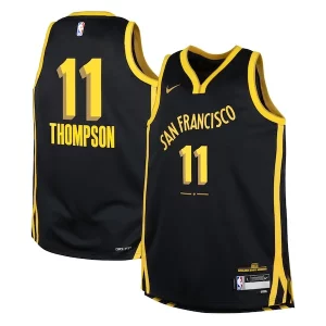 Klay Thompson Golden State Warriors Nike Youth Swingman Replica Jersey City Edition Gracieux Black