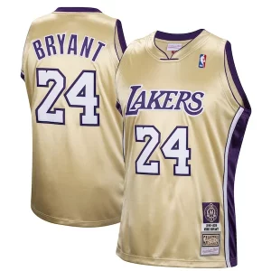 Kobe Bryant Los Angeles Lakers Exclusif Hall of Fame Class of 2020 #24 Authentic Hardwood Classics Jersey Gold