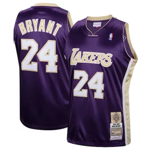 Kobe Bryant Los Angeles Lakers Hall of Fame Class of 2020 #24 Authentic Hardwood Classics Jersey Prime Purple/Gold