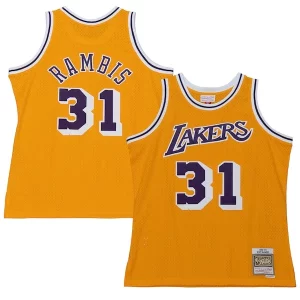Kurt Rambis Los Angeles Lakers 1984/85 Swingman Moderne Jersey Gold
