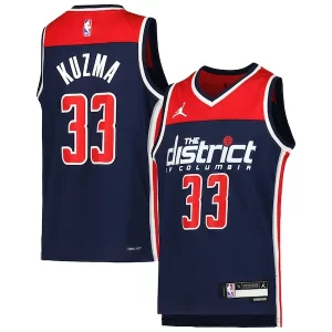 Kyle Kuzma Washington Wizards Jordan Brand Bold Youth Swingman Jersey Statement Edition Navy