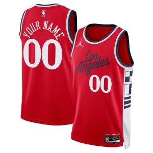 LA Clippers Jordan Brand Unisex 2024/25 Custom Swingman Jersey Statement Edition Commémoratif Red