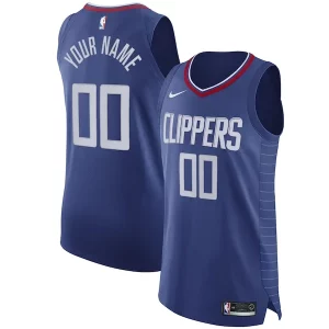 LA Clippers Nike 2020/21 Authentic Custom Jersey Blue Icon Edition Exclusif
