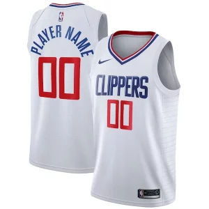LA Clippers Nike 2020/21 Swingman Custom Jersey Association Edition White Gracieux