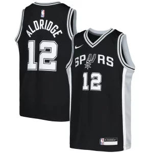 LaMarcus Aldridge San Antonio Tendance Spurs Nike Youth Swingman Jersey Icon Edition Black