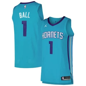 LaMelo Ball Charlotte Hornets Jordan Brand Luxueux Authentic Player Jersey Icon Edition Teal