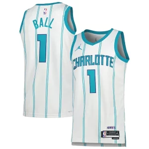 LaMelo Ball Charlotte Hornets Jordan Brand Unisex Swingman Jersey Association Edition Exceptionnel White/Teal