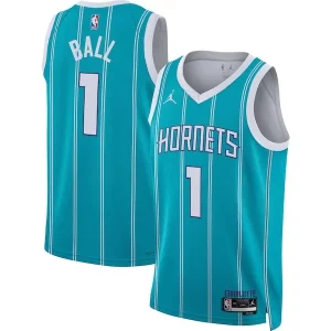 LaMelo Ball Charlotte Élégant Hornets Jordan Brand Unisex Swingman Jersey Icon Edition Teal/White