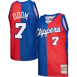 Lamar Odom LA Clippers Exceptionnel Hardwood Classics 2000/01 Split Swingman Jersey Royal/Red