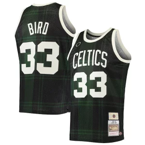 Larry Bird Boston Exquisite Celtics 1985/86 Hardwood Classics Uninterrupted Swingman Jersey Black