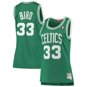 Larry Bird Boston Celtics Women's 1985 86 Hardwood Charming Classics Swingman Jersey Kelly Green