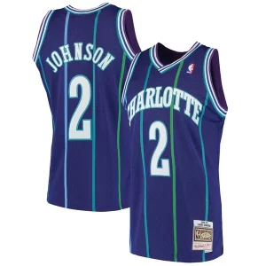 Larry Johnson Charlotte Hornets 1994/95 Hardwood Moderne Classics Swingman Jersey Purple