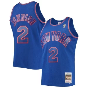 Larry Johnson New Uniques York Knicks 1996/97 Hardwood Classics Swingman Jersey Blue