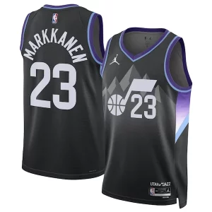 Lauri Markkanen Utah Jazz Jordan Brand Unisex 2024/25 Swingman Jersey Captivant Statement Edition Black