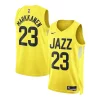 Lauri Markkanen Utah Jazz Nike Haut de gamme Unisex Swingman Jersey Association Edition Gold