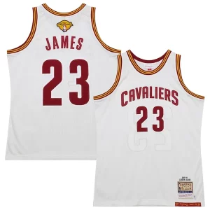 LeBron James Cleveland Cavaliers 2015/16 Sophistiqué Hardwood Classics Authentic Jersey White