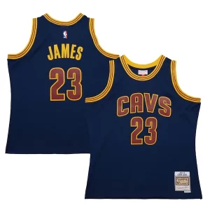 LeBron James Superbe Cleveland Cavaliers 2015/16 Hardwood Classics Swingman Jersey Navy