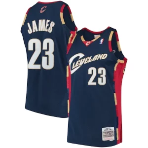 LeBron James Cleveland Cavaliers Hardwood Exquisite Classics Swingman Jersey Navy