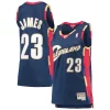 LeBron James Cleveland Cavaliers Unique Women's Hardwood Classics Swingman Jersey Navy