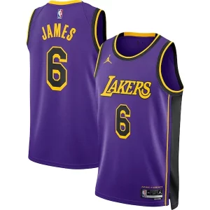 LeBron James Los Angeles Lakers Jordan Brand Unisex Swingman Jersey Magnifique Statement Edition Purple