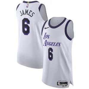 LeBron Exceptionnel James Los Angeles Lakers Nike 2022/23 Authentic Jersey City Edition White