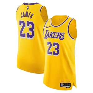 LeBron James Los Angeles Lakers Nike Authentic Player Jersey Icon Classique Edition Gold