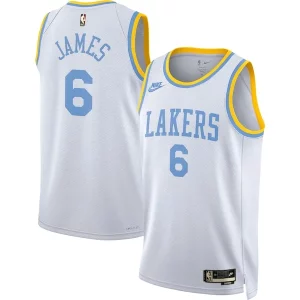 LeBron James Los Angeles Lakers Nike Confortable Swingman Jersey Classic Edition White