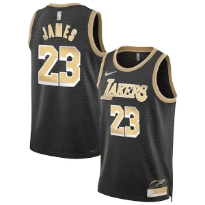 LeBron James Los Angeles Charming Lakers Nike Unisex Select Series Swingman Jersey聽鈥?Black