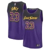 LeBron James Los Superbe Angeles Lakers Youth 2024/25 Fast Break Player Jersey City Edition Purple