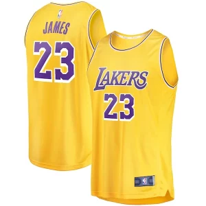 LeBron James Los Angeles Lakers Youth Fast Break Player Jersey Icon Edition Collectible Gold