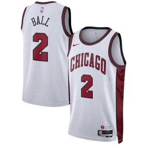 Lonzo Ball Chicago Bulls Nike Unisex 2022/23 Swingman Jersey City Edition Vibrant White