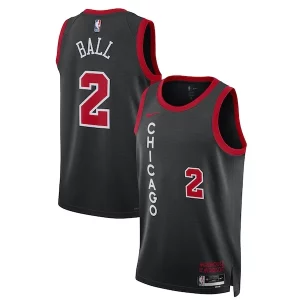Lonzo Ball Chicago Bulls Nike Unisex 2023/24 Swingman Jersey Black Charming City Edition