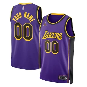 Los Angeles Lakers Jordan Unique Brand Unisex 2022/23 Swingman Custom Jersey Statement Edition Purple