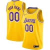 Los Angeles Lakers Nike Custom Swingman Jersey Gold Icon Edition Magnifique