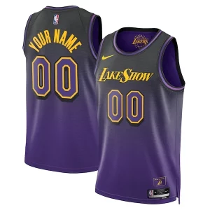 Los Exclusif Angeles Lakers Nike Unisex 2024/25 Custom Swingman Jersey City Edition Purple