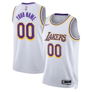 Los Angeles Moderne Lakers Nike Unisex Swingman Custom Jersey White Association Edition