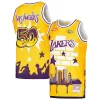 Los Angeles Lakers x Tats Cru Incontournable Hardwood Classics Fashion Jersey Gold