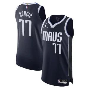 Luka Dončić Dallas Mavericks Jordan Brand Authentic Player Jersey Statement Edition Navy Sophistiqué