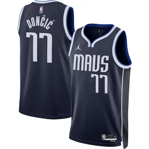 Luka Dončić Prime Dallas Mavericks Jordan Brand Unisex Swingman Jersey Statement Edition Navy