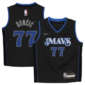Luka Dončić Dallas Mavericks Nike Preschool Swingman Captivant Replica Jersey City Edition Black