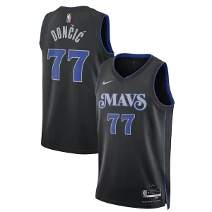 Luka Dončić Dallas Mavericks Nike Unisex 2023/24 Swingman Jersey Black City Edition Dashing