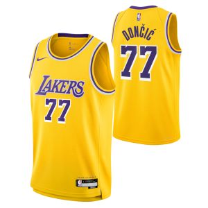 Luka Dončić Los Angeles Lakers Nike Unisex Swingman Jersey Icon Edition Gold Personalisable