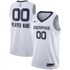 Memphis Grizzlies Nike 2020/21 Swingman Custom Jersey Distingué Association Edition White
