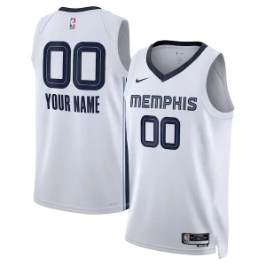 Memphis Grizzlies Nike Unisex Swingman Haut de gamme Custom Jersey White Association Edition