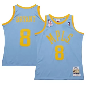 Men's Unique Los Angeles Lakers Kobe Bryant Powder Blue 2001/02 Hardwood Classics Authentic Player Jersey